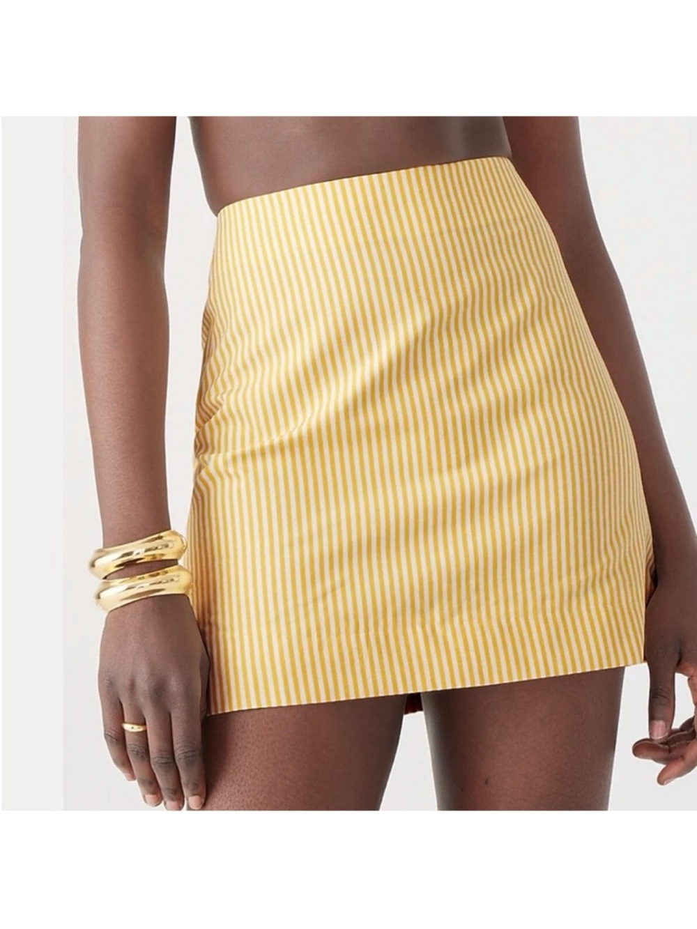 Marie Marot J. Crew Mini Skirt Thomas Mason Cotton Poplin